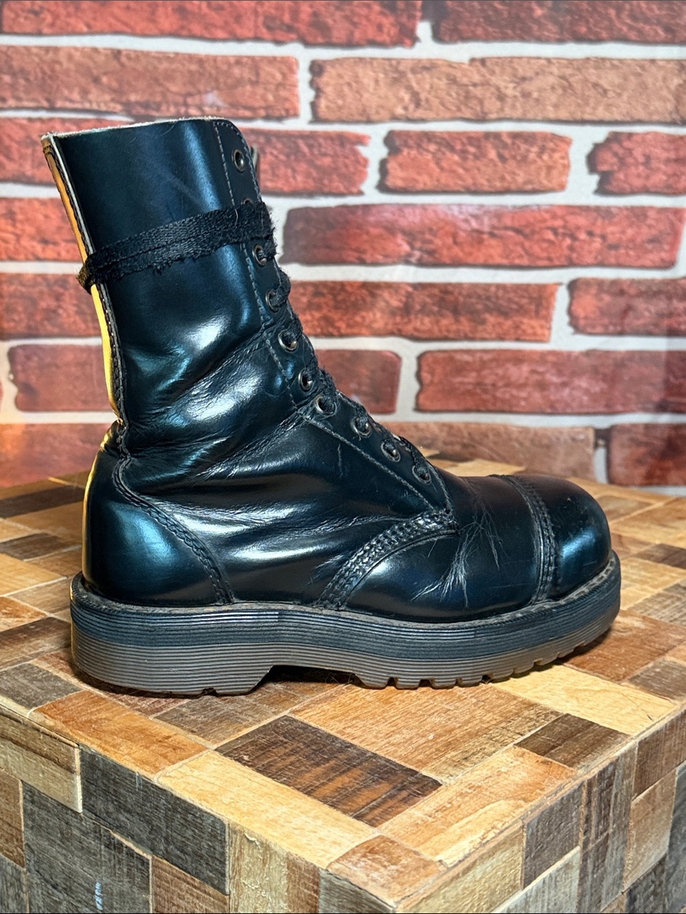 🥾 Dr. Martens 103 Steel Toe 10-Eye Boots – Black – UK 3 / EU 36 MIE
